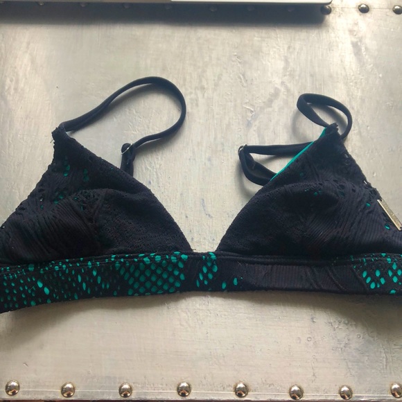 Mara Hoffman Mesh Triangle Bikini Top - Picture 1 of 5
